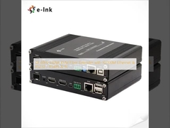 4K 60Hz HDMI KVM Fiber Extender με 10/100M Ethernet & RS232 / RS485 & IR