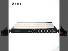 Βιομηχανικό L2+ Rackmount 24-Port 10/100/1000T 802.3at PoE + 4-Port 1000X SFP Διαχειριζόμενος διακόπτης Ethernet