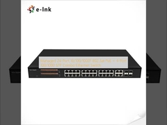 Διαχειριζόμενος 24-Port 10/100/1000T 802.3at PoE + 4-Port 100/1000 SFP Combo Ethernet Switch