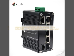 Βιομηχανικός 4-Port 10/100/1000T 802.3bt 90W PoE + 1-Port 10/100/1000T + 2-Port 100/1000X SFP Gigabit Ethernet Switch