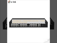 16*10/100m POE + 2*10/100/1000m Uplink RJ45 + 1*1000m Uplink SFP Ethernet Switch