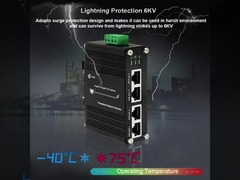Βιομηχανικός εγχυτήρας Gigabit PoE+ 2 θυρών με είσοδο ισχύος 12~48VDC, υποστηρίζει IEEE802.3at
