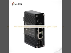 Μίνι Industrial Gigabit Ethernet PD Switch με έξοδο τύπου C