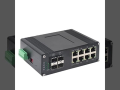 Βιομηχανικός L2+ 8-Port 10/100/1000T 802.3at PoE + 4-Port 1000X SFP Διαχειριζόμενος διακόπτης Ethernet