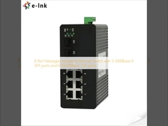 6 Port Managed Industrial Ethernet Switch με 3 θύρες 1000Base-X SFP και 6 θύρες 10/100Base-T (((X)