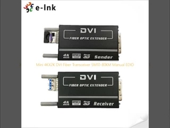 Μίνι 4KX2K DVI Fiber Transceiver SM10-80KM Εγχειρησιακό EDID