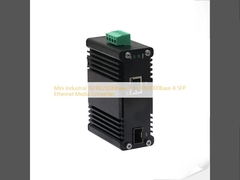 Μίνι βιομηχανικός μετατροπέας μέσων 10/100/1000Base-T σε 100/1000Base-X SFP Ethernet