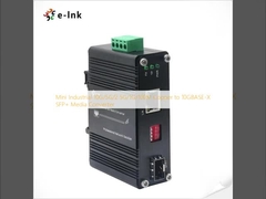 Μετατροπέας πολυμέσων Mini Industrial 10G/5G/2.5G/1G/100M Copper to 10GBASE-X SFP+
