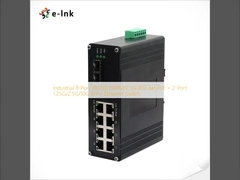 Βιομηχανικός 8-Port 10/100/1000M/2.5G 802.3at PoE + 2-Port 1.25G/2.5G/10G SFP+ Ethernet Switch