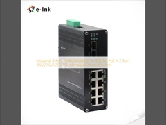 Βιομηχανικός Διαχειριζόμενος Ethernet Switch 8 θυρών 10/100/1000M/2.5G 802.3bt PoE + 2 θυρών 10G/2.5G/1.25G SFP