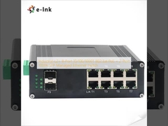 Βιομηχανικός L2+ 8-Port 10/100/1000T 802.3at PoE + 2-Port 1000X SFP Διαχειριζόμενος διακόπτης Ethernet