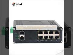 Βιομηχανικός L2+ 8-Port 10/100/1000T 802.3at PoE + 2-Port 1000X SFP Διαχειριζόμενος διακόπτης Ethernet
