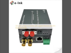 12G-SDI σε μετατροπέα ινών με Gigabit Ethernet και 2Ch Backward RS485