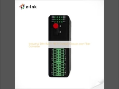 Βιομηχανικό DIN-Rail 1~16Ch Κλείσιμο επαφής μέσω μετατροπέα ινών