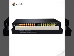 16Ch αμφίδρομος ήχος RCA πέρα από τον οπτικό μετατροπέα ινών