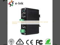 Βιομηχανικό 10/100Base-TX Ethernet άνω των UTP με το διαλυτικό χρώματος PoE+ & PoW