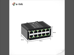 Μίνι Βιομηχανικός Διακόπτης Ethernet 8 Θυρών 10/100/1000T 802.3at PoE + 2 Θυρών 10/100/1000T Compact