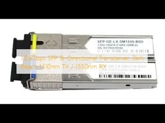 1.25Gbps SFP Αμφίδρομος Πομποδέκτης, Εμβέλεια 3km 1310nm TX / 1550nm RX