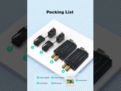 Μίνι 12G-SDI σε Fiber Converter με Tally και RS485 με πλήρες ψηφιακό μη συμπιεσμένο broadcast level