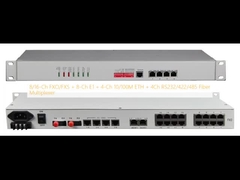 8/16-Ch FXO/FXS + 8-Κανάλια E1 + 4-Κανάλια 10/100M ETH + 4-Κανάλια RS232/422/485 Fiber Multiplexer