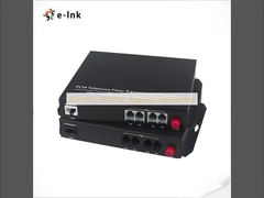 4Ch POTS ((FXO/FXS) Τηλεφώνημα μέσω Fiber Mux