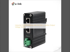 Βιομηχανική τάση εξόδου 10/100/1000Mbps 802.3bt PoE++ Splitter 12VDC