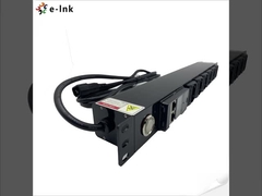 19 ιντσών 1U 6 Port Intelligent Metered PDU Υποστήριξη Απομακρυσμένης επικοινωνίας και ελέγχου