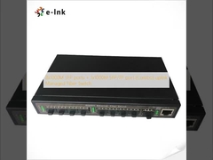8x1000M θύρες SFP + 1x1000M θύρα SFP/TP (Combo) uplink Managed Fiber Switch