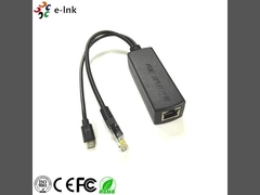 Γρήγορο Ethernet 5V 2A PoE Διαχωριστής με θύρα Micro USB με συσκευές που θα ανιχνεύονται πριν από την είσοδο PoE