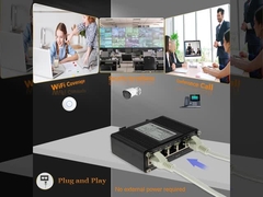 Βιομηχανικός 1-Port 802.3at PoE+ σε 4-Port 802.3af/at Gigabit PoE Extender Υποστηρίζει DIN-Rail & Wall-mo