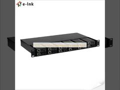 1U 12 Slots Mini Fiber Media Converter Rack