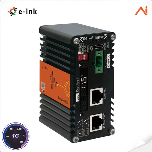 Latest company news about E-link λανσάρει τη σειρά βιομηχανικών έξυπνων διαχειριζόμενων PoE Injector LNK-AINJ601M 10G με ενισχυτή τάσης