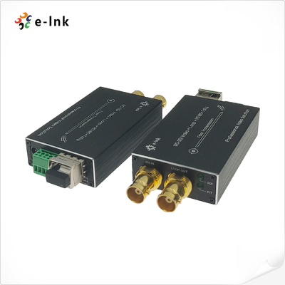 12G SDI στη μετάδοση επιπέδων ραδιοφωνικής μετάδοσης μη συμπίεσης μετατροπέων ινών με τον έλεγχο/RS485
