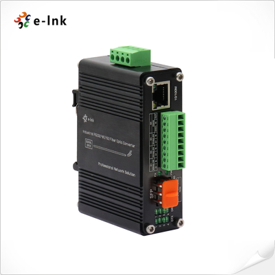 Μίνι βιομηχανικός μετατροπέας μέσων 10/100Base-T SFP Fiber Ethernet με 1Ch RS232 / RS485 / RS422 κατά σειρά