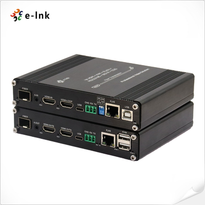 4K 60Hz HDMI KVM Fiber Extender με 10/100M Ethernet & RS232 / RS485 & IR