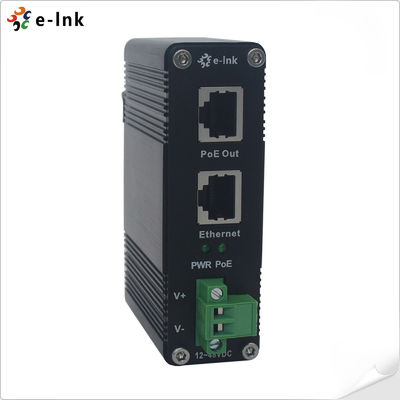12~48V DC Power Input Βιομηχανικός ενέττης Gigabit PoE+