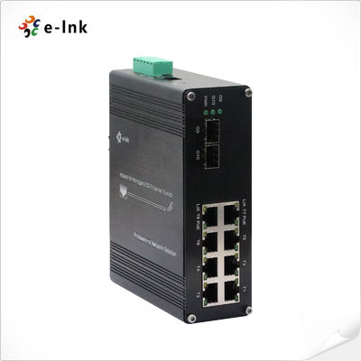 Βιομηχανικός Διαχειριζόμενος Ethernet Switch 8 θυρών 10/100/1000M/2.5G 802.3bt PoE + 2 θυρών 10G/2.5G/1.25G SFP