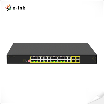 Λ2+ Διαχειριζόμενη στερέωση 24-Port 10/100/1000T + 4-Port 1000X SFP Ethernet Switch