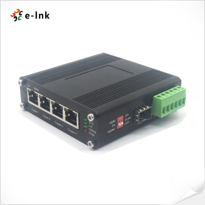 Βιομηχανικός διακόπτης Ethernet 4 θύρας 10/100/1000Base-T + 1 θύρας 100/1000Base-X SFP με είσοδο 110~230VAC