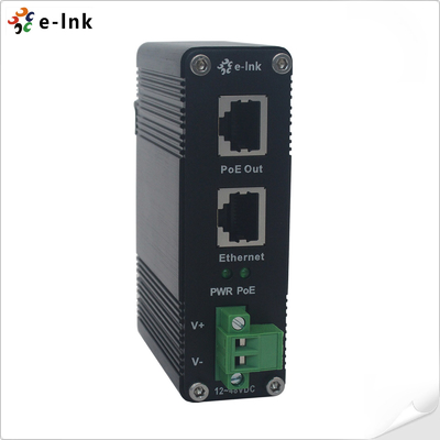 12~48V DC Power Input Βιομηχανικός ενέττης Gigabit PoE+