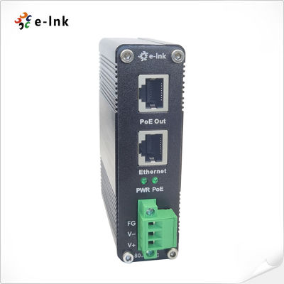 quality 80~320V DC Power Input Βιομηχανικός εγχέτης Gigabit PoE+ factory