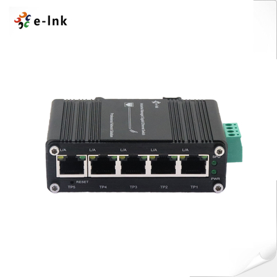 Μίνι βιομηχανικός διαχειριζόμενος 5-port Gigabit Ethernet Switch