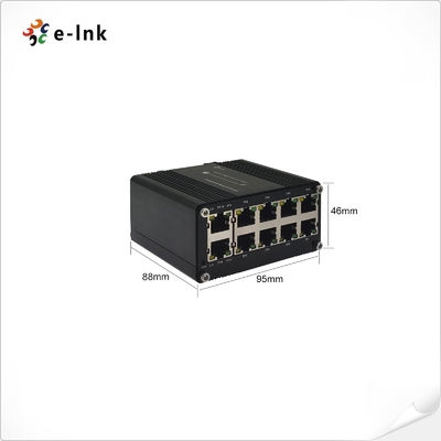 Μίνι βιομηχανικός συμπαγής Ethernet διακόπτης 10-λιμένων 10/100/1000T