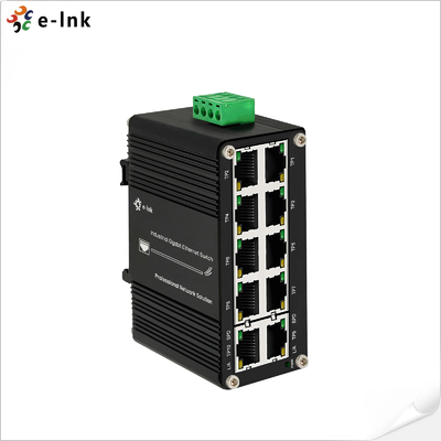 Μίνι Βιομηχανικός Διακόπτης Ethernet 10 Θυρών 10/100/1000T RJ45 Compact 12~48VDC