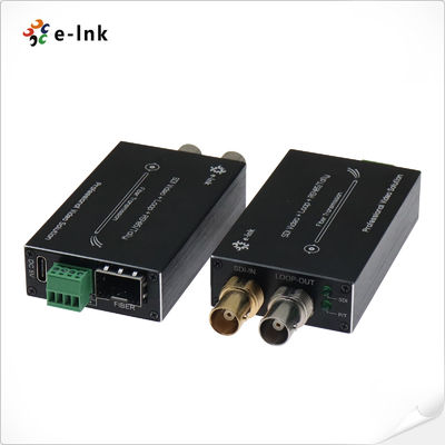 Μίνι τύπου 3G-SDI σε μετατροπέα ινών με Tally & Reverse RS485
