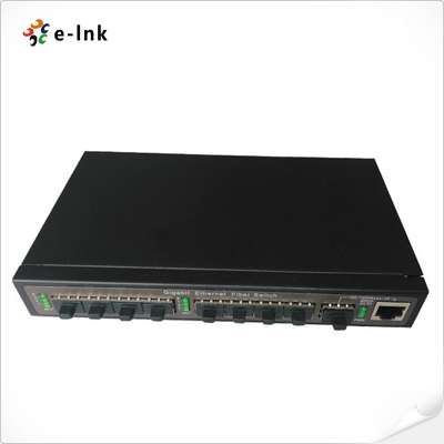 Διακόπτης οπτικών ινών με 8 θύρες SFP 100M + 1 θύρα SFP/TP (Combo) 1000M για uplink
