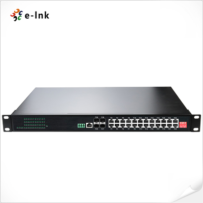 Βιομηχανικός L2+ Rackmount 24-Port 10/100/1000T + 4-Port 1000X SFP Διαχειριζόμενος διακόπτης Ethernet