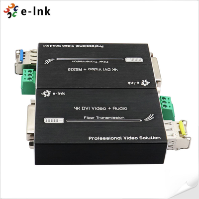 Μίνι 4K DVI Fiber Optic Extender με RS232