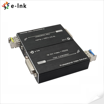 Μίνι 4K DVI Fiber Optic Extender με Stereo Audio
