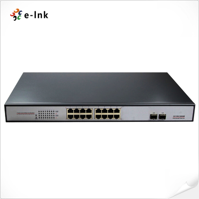 16G + 2SFP μη διαχειριζόμενος διακόπτης PoE με PoE+